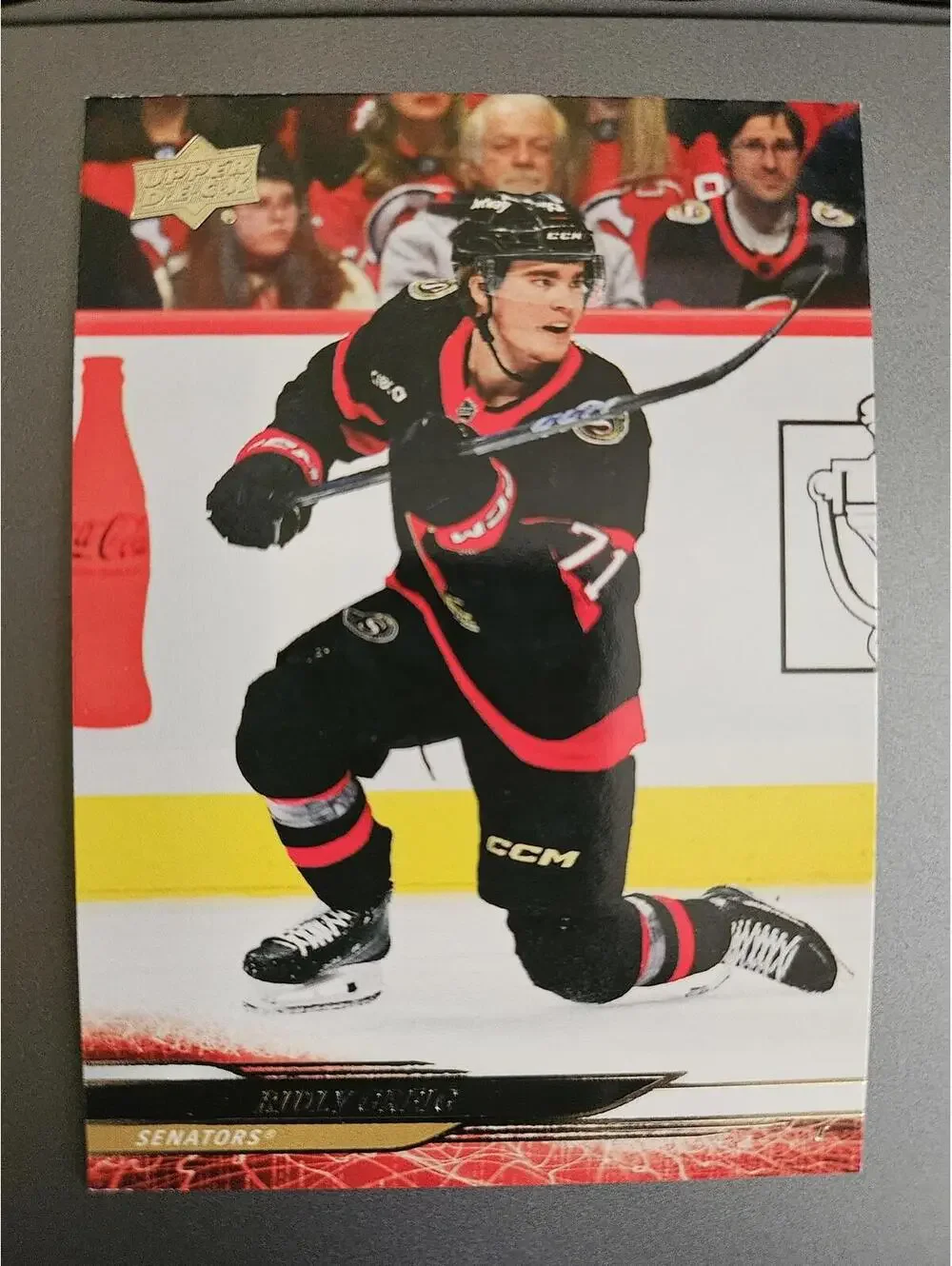 Ridly Greig 2024-25 Upper Deck #131 Ottawa Senators NHL